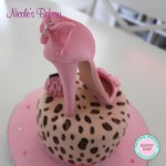 Leopard Print Cake with Sugar High Heel Shoe