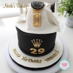 Rolex watch themed cake 