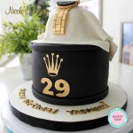 Rolex watch themed cake 