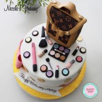 Makeup themed cake
