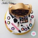 Makeup themed cake
