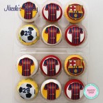 Beautiful Barcelona themed cupcakes