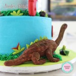 Dinosaur tier cake