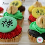 Cupcakes with Chinese Decorations