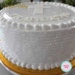 Christening/Baptism Cake with White Meringue