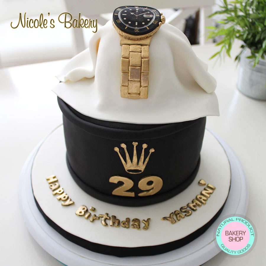 Rolex Watch Themed Cake