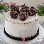 Italian Meringue Frosting with Chocolate Dipped Strawberries