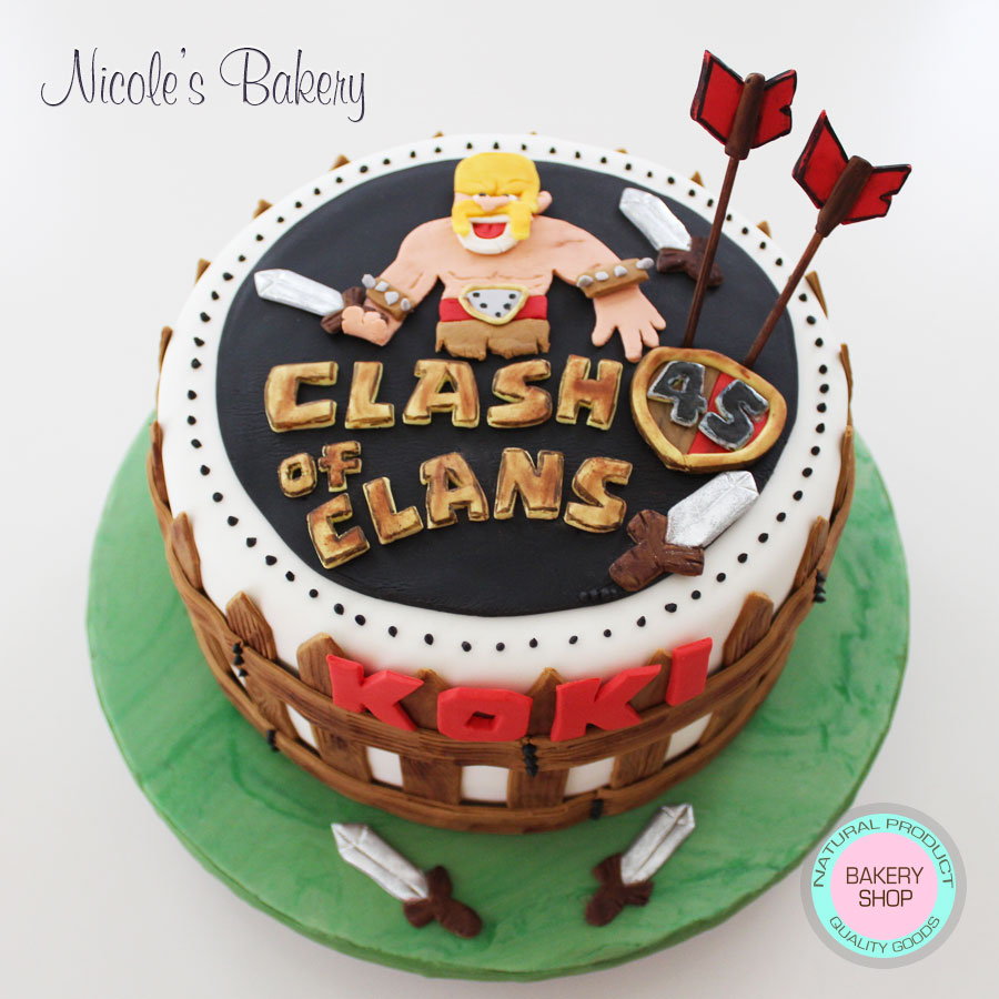 Clash of clans birthday cakes