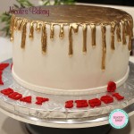 Gold drip Cake