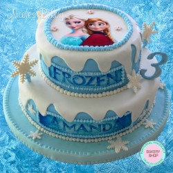 Frozen Theme Tiered Cake